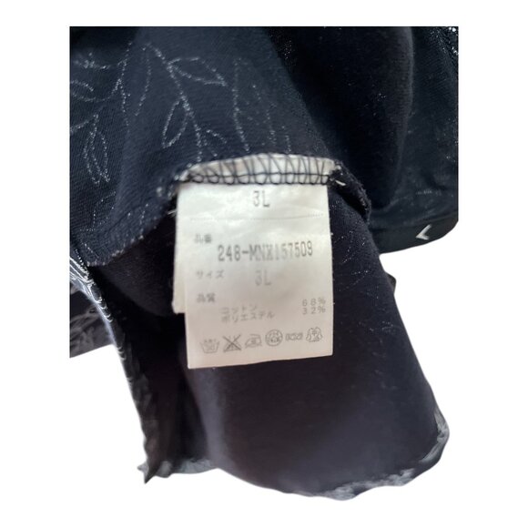 Callaway Men’s 3L Black Quick-Dry Golf Shirt Floral Print Cotton Blend - Picture 7 of 8